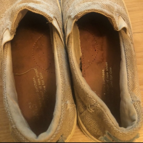 Girls burlap toms slip on sneakers - Picture 5 of 5